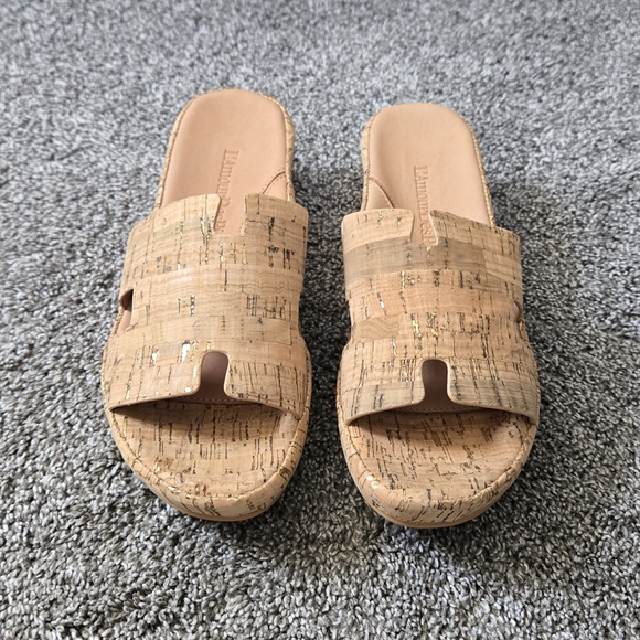 L'Amour des Pieds Catiana Platform Sandal Cork Wedge Sandals NEW size 9 - Picture 7 of 11